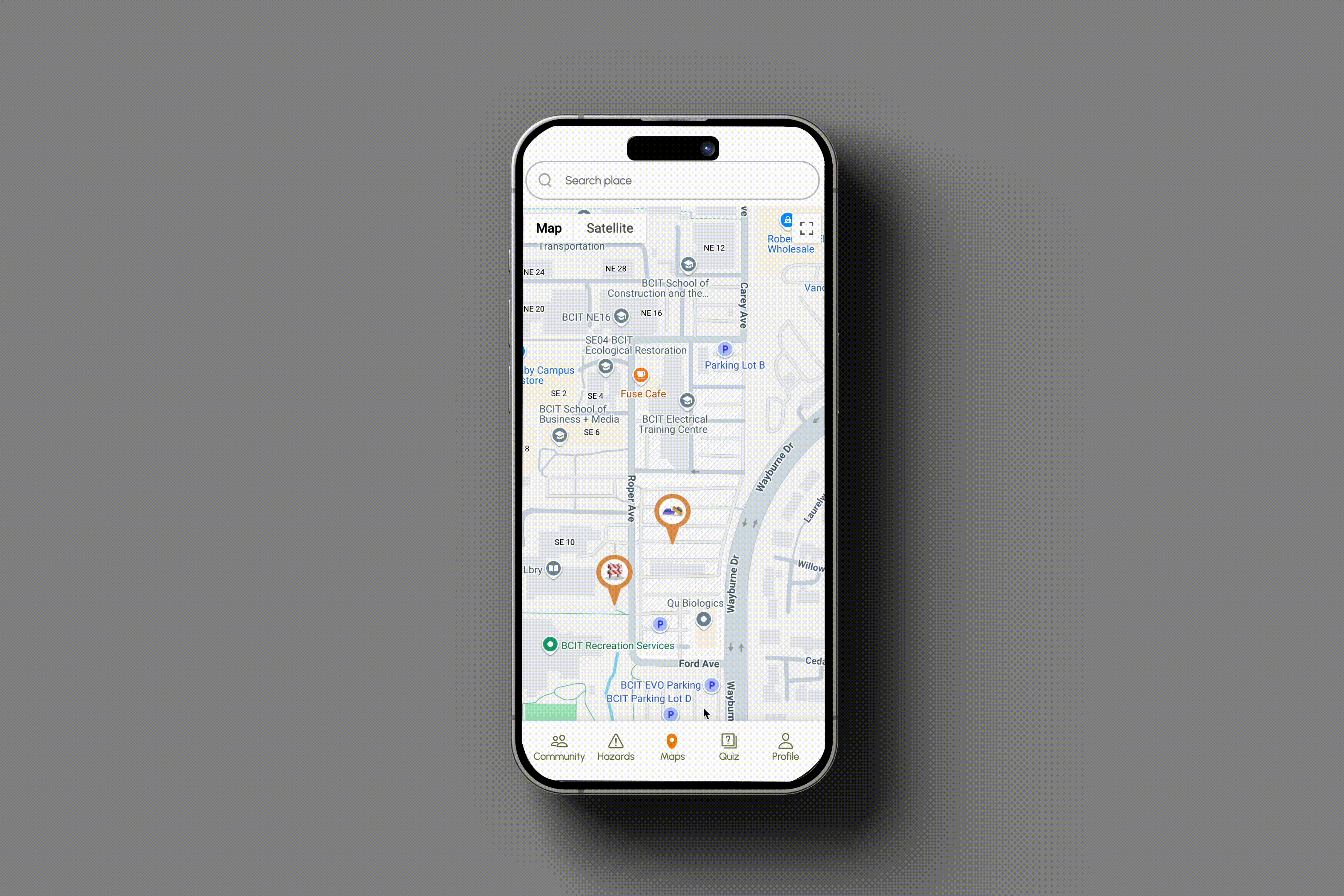 SafeCycle's coded prototype